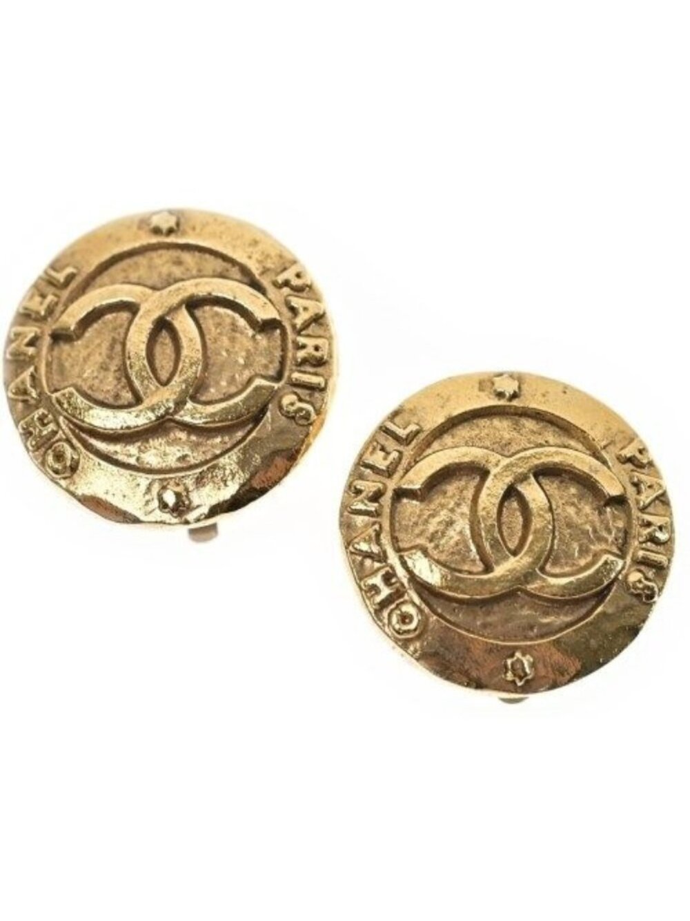 Chanel Vintage Earrings CC Logo
